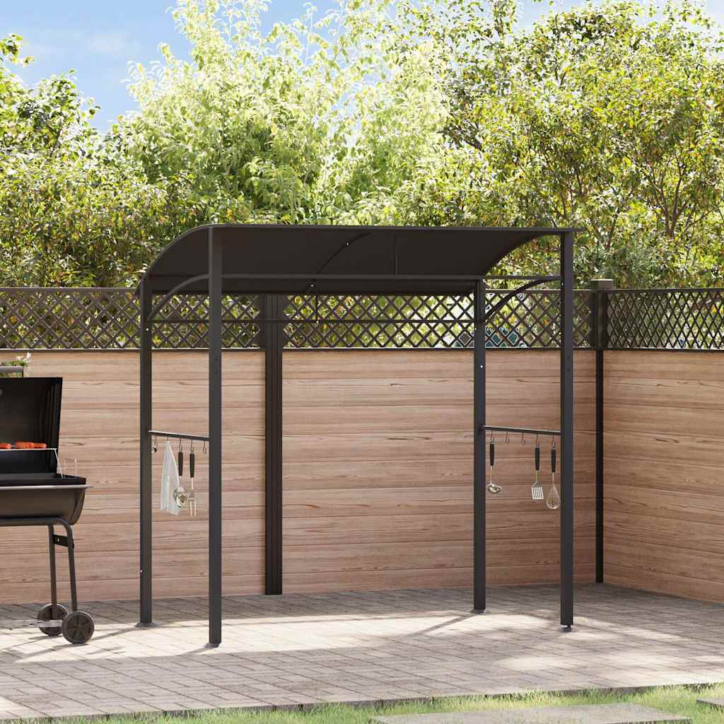 Vidaxl Barbecue Pavilion 215x150x220 cm Anthracite en acier