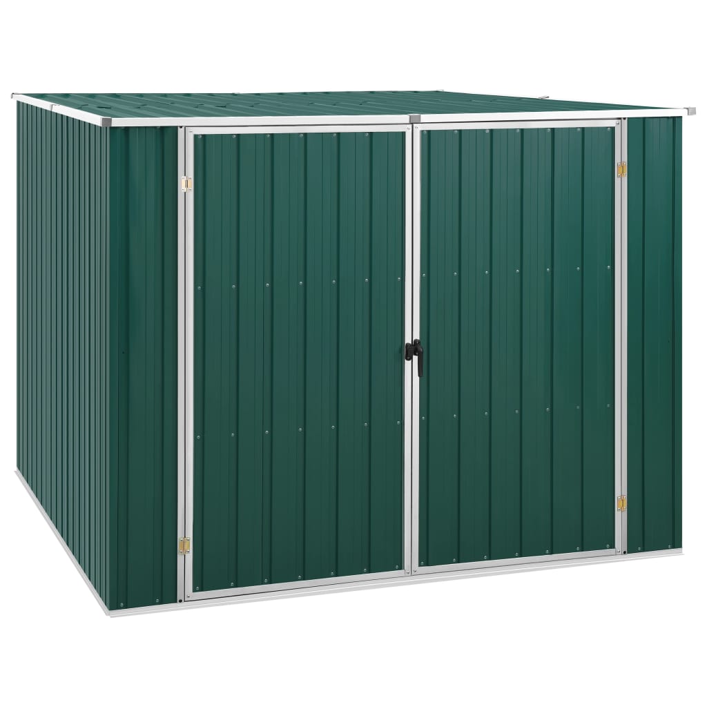 Vidaxl jardin hangar 195x198x159 cm galvanisé en acier vert