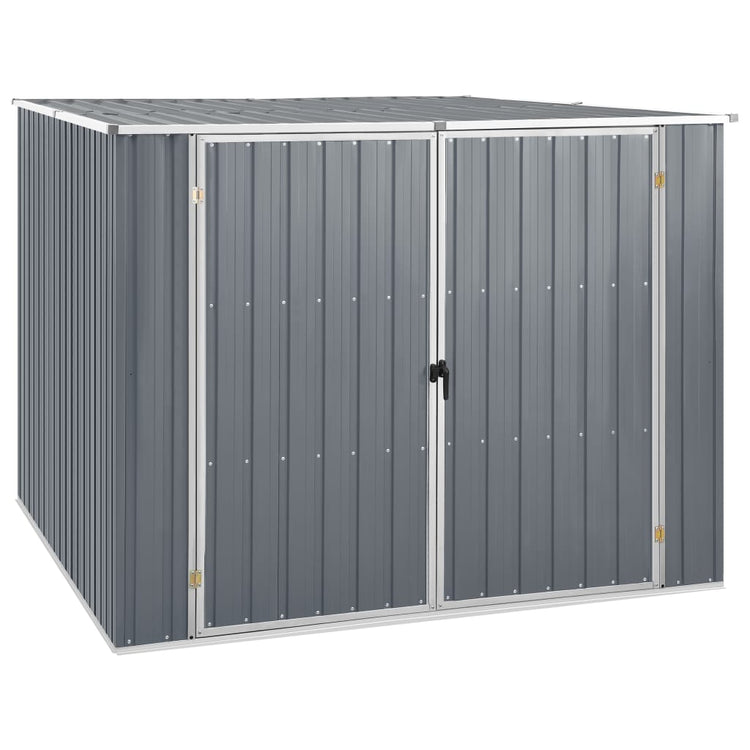 Vidaxl hangar de jardin 195x198x159 cm gris en acier galvanisé
