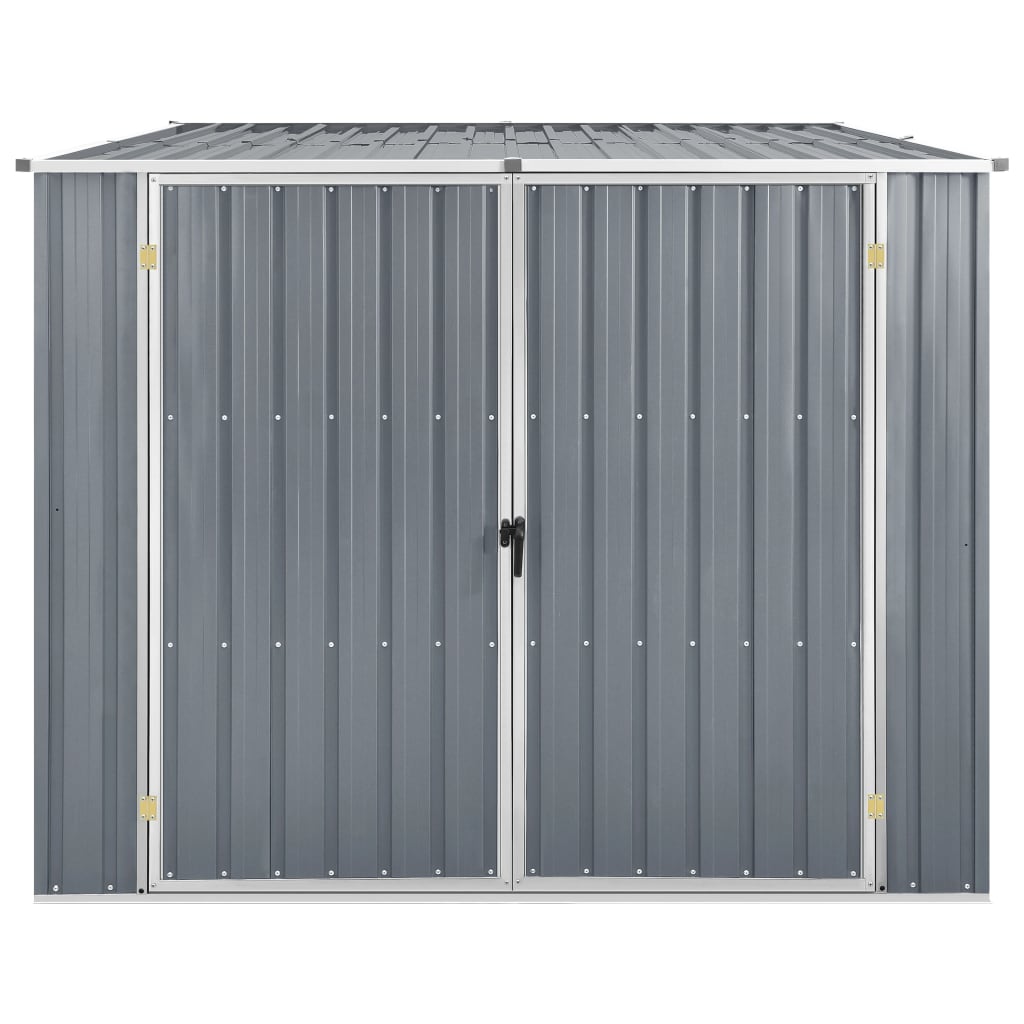 Vidaxl hangar de jardin 195x198x159 cm gris en acier galvanisé