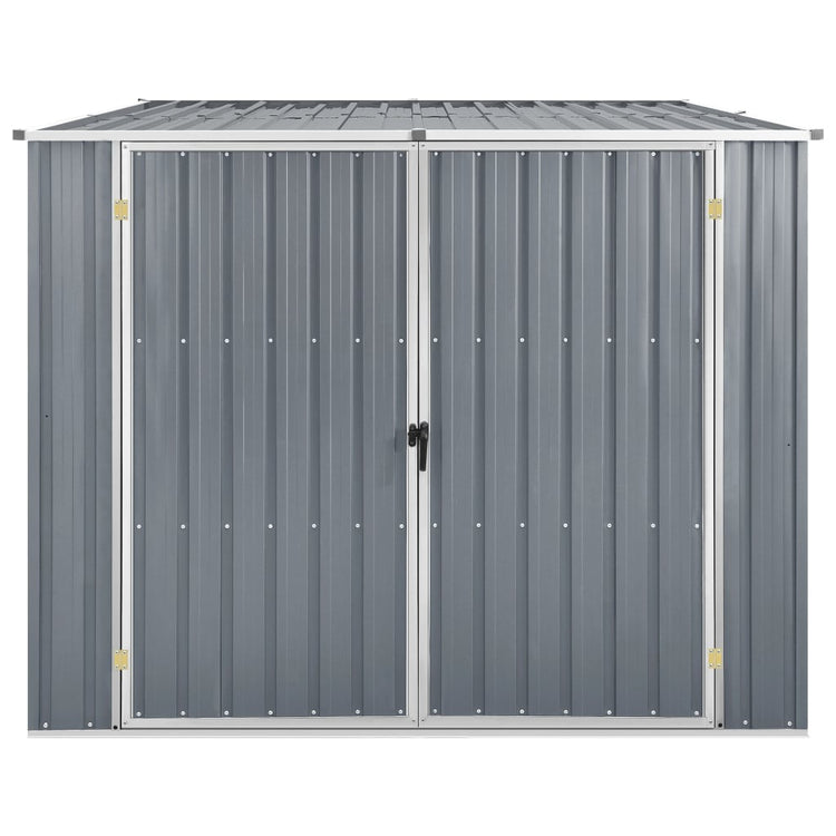 Vidaxl hangar de jardin 195x198x159 cm gris en acier galvanisé