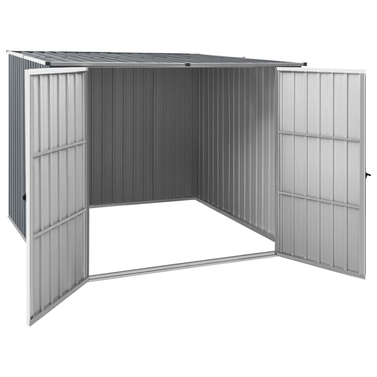 Vidaxl hangar de jardin 195x198x159 cm gris en acier galvanisé