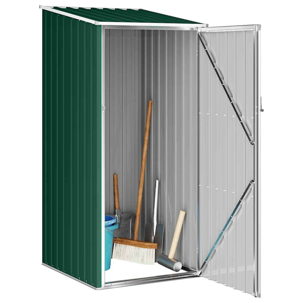 Vidaxl jardin hangar 87x98x159 cm en acier galvanisé vert