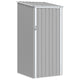 Vidaxl jardin hangar 87x98x159 cm gris en acier galvanisé