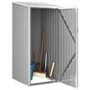 Vidaxl jardin hangar 87x98x159 cm gris en acier galvanisé
