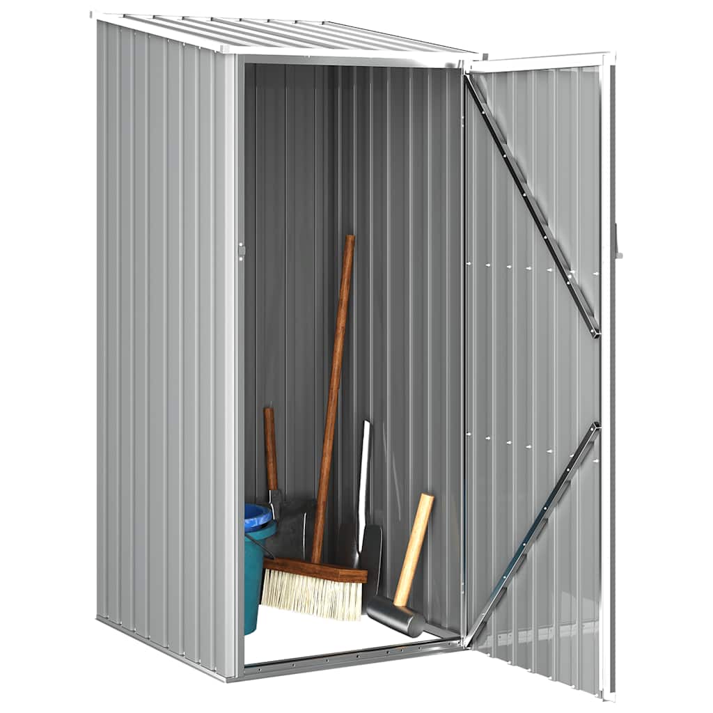 Vidaxl jardin hangar 87x98x159 cm gris en acier galvanisé