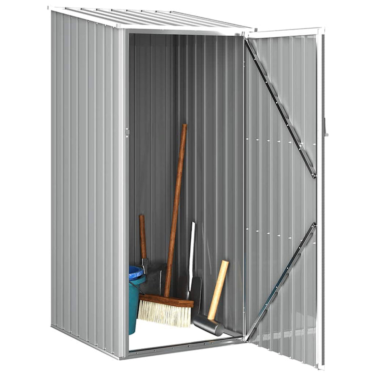 Vidaxl jardin hangar 87x98x159 cm gris en acier galvanisé