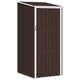 Vidaxl jardin hangar 87x98x159 cm Brun en acier galvanisé