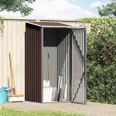 Vidaxl jardin hangar 87x98x159 cm Brun en acier galvanisé