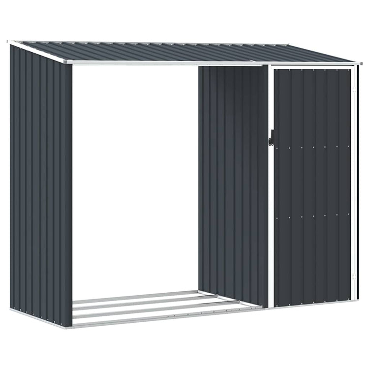 Vidaxl Firthoutschuur 245x98x159 cm anthracite en acier galvanisé