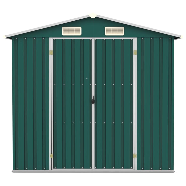 SHED JARDINE VIDAXL 205X129X183 CM GALVANISÉ ACIER vert