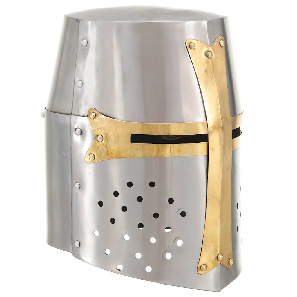VIDAXL CRUSADER CASHET RÉPRICE MÉDIENNE LARP ACIER COLORÉ