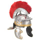 VidaXL casque de soldat réplique romaine acier couleur argent