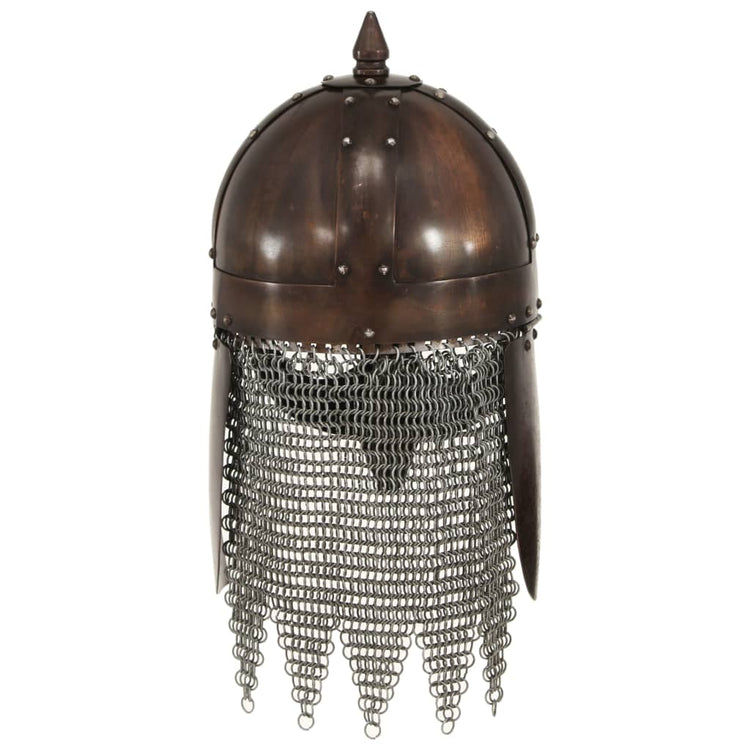 Vidaxl Viking Casque Replica Larp Steel Copper colored
