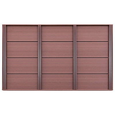 Élément de plancher Vidaxl pour Solardouche 101x63x5.5 cm HKC Brown