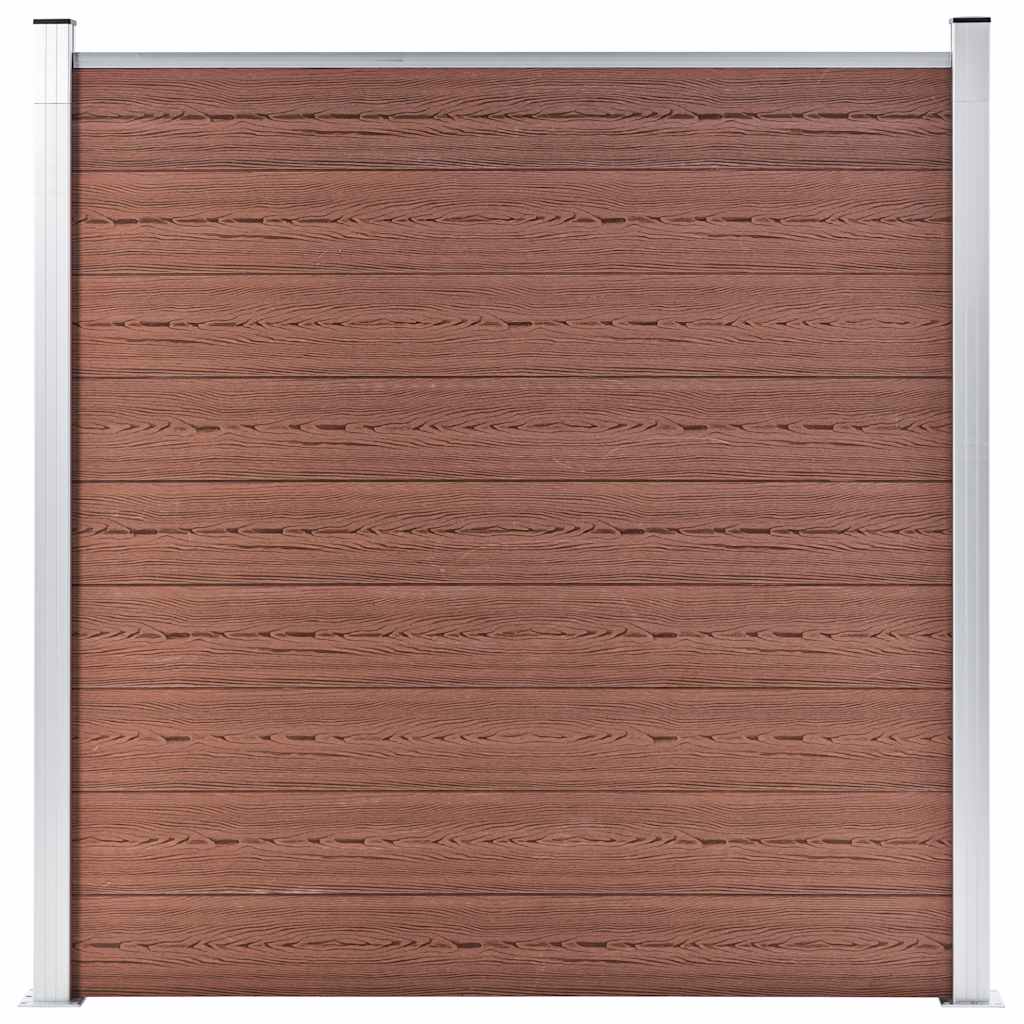 Vidaxl Fence 180x186 cm HKC Brown