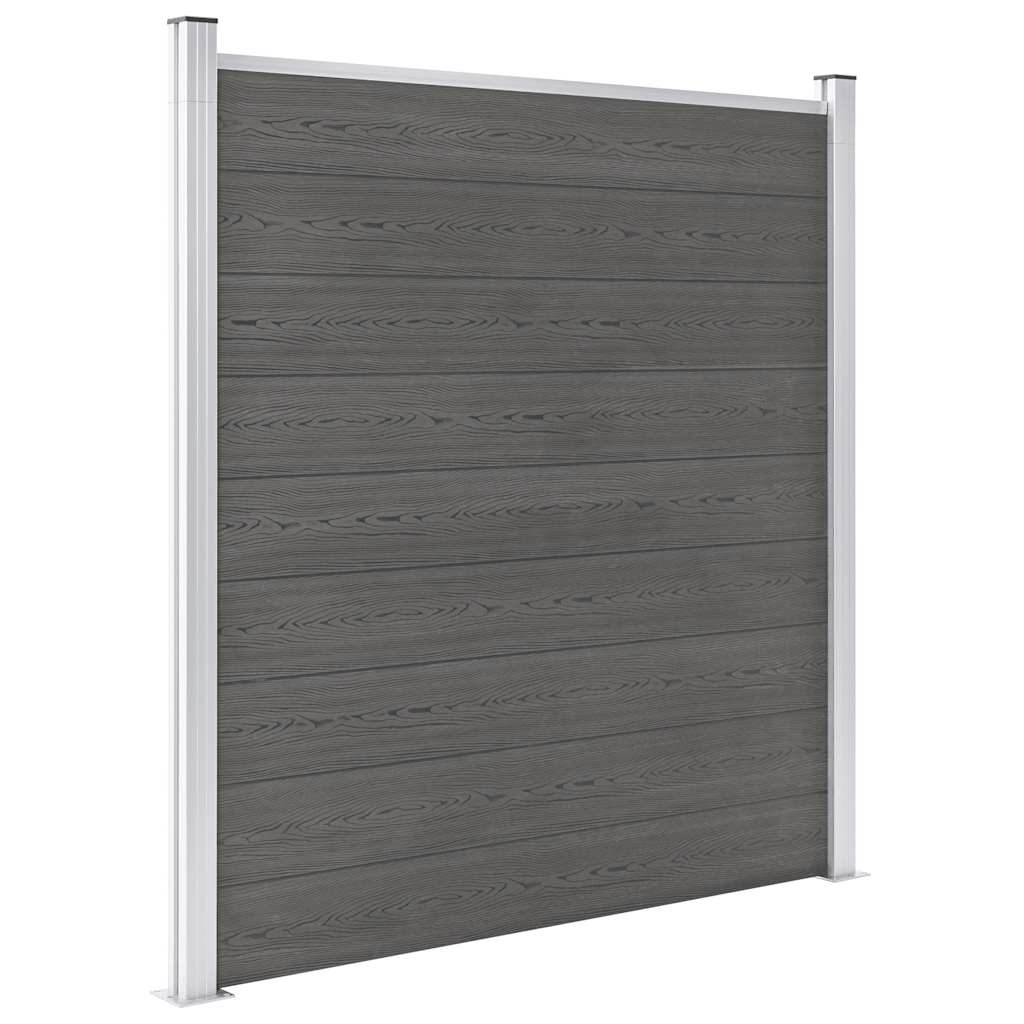 Vidaxl Fence 180x186 cm HKC Gray