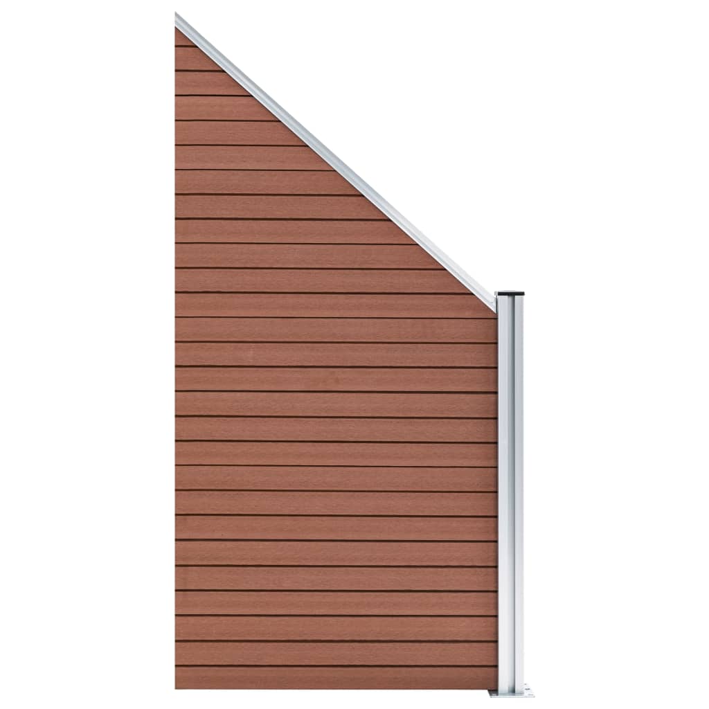 Panneau de clôture Vidaxl 95x (105-180) CM HKC Brown