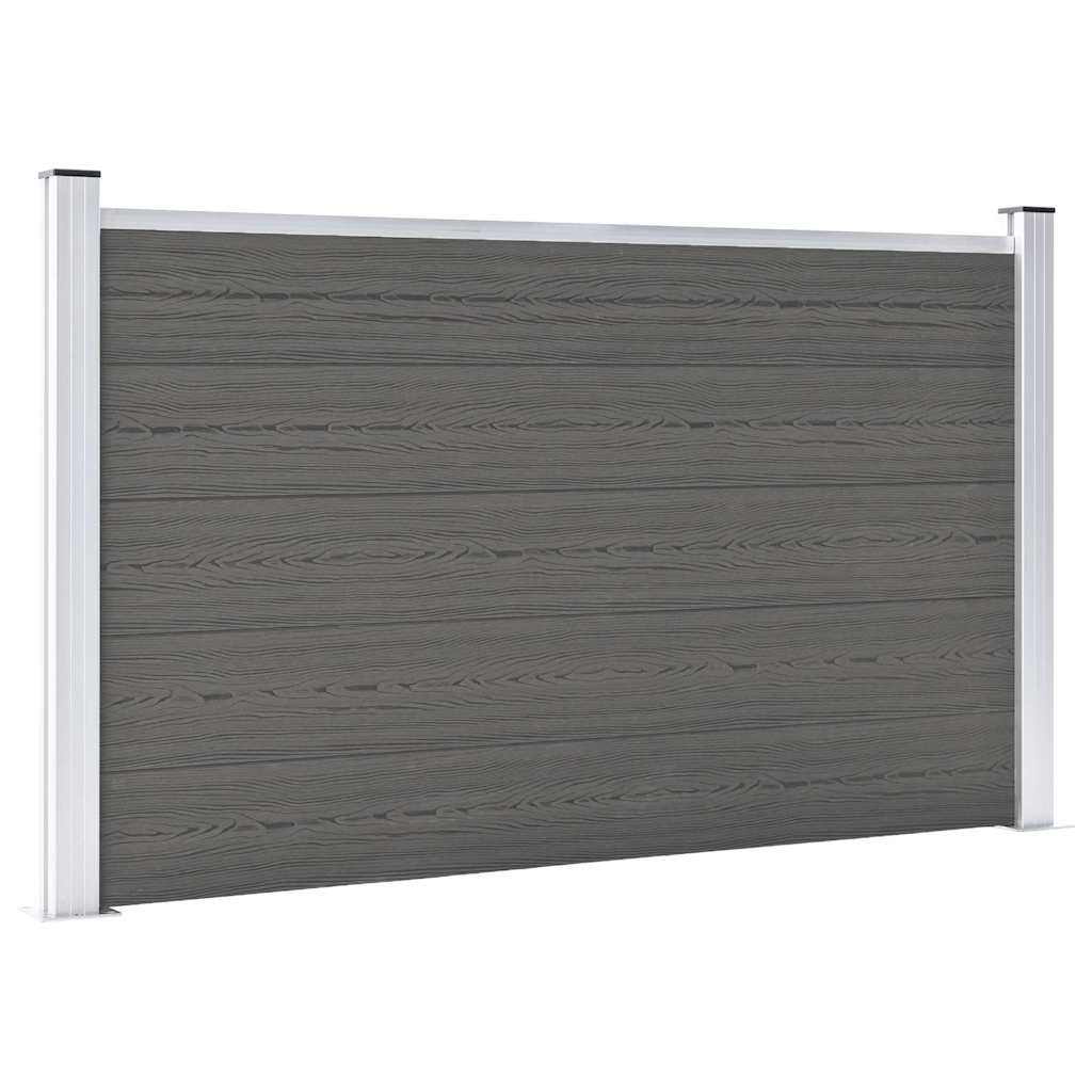 VidaXL Clôture 180x105 cm HKC gris