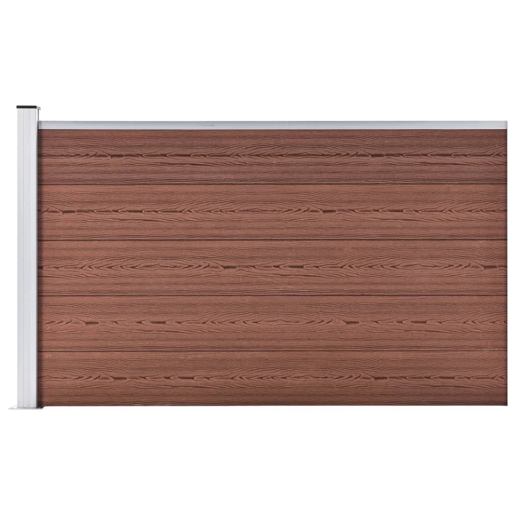 Vidaxl clôture 175x105 cm hkc marron