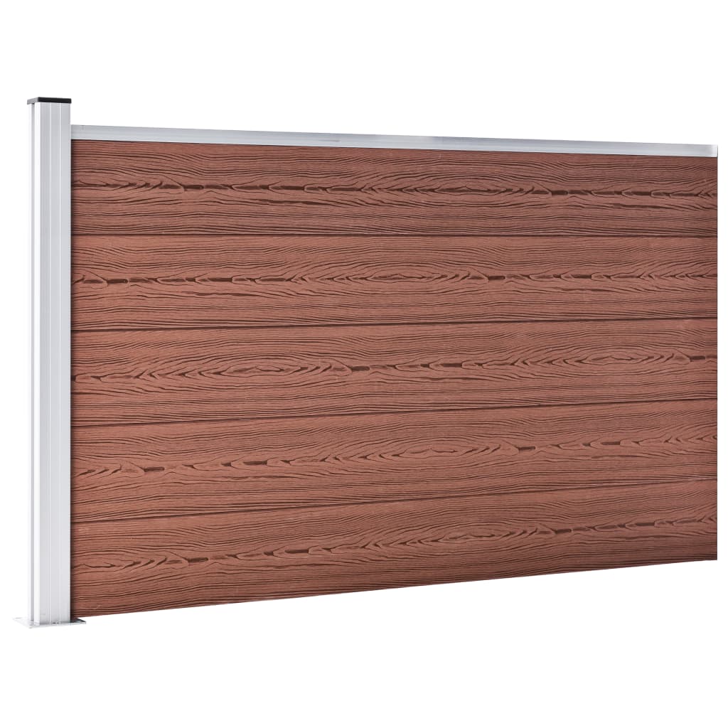 Vidaxl clôture 175x105 cm hkc marron