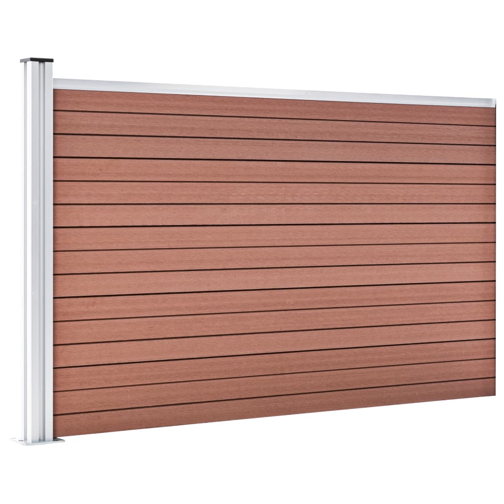 Vidaxl clôture 175x105 cm hkc marron