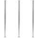 Vidaxl Fence Posts 3 st 185 cm Aluminium