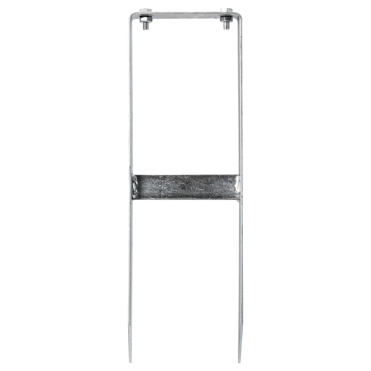 Épingles de sol vidaxl pour clôture HKC 2 pcs 40 cm en acier