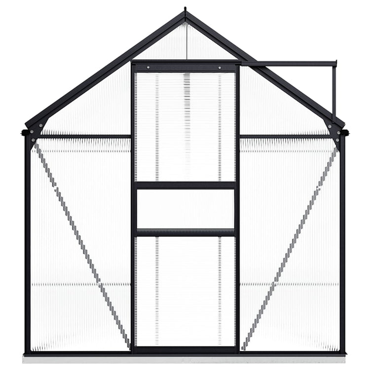 Vidaxl tuinkas avec cadre de base 8,17 m³ d'anthracite en aluminium -colored