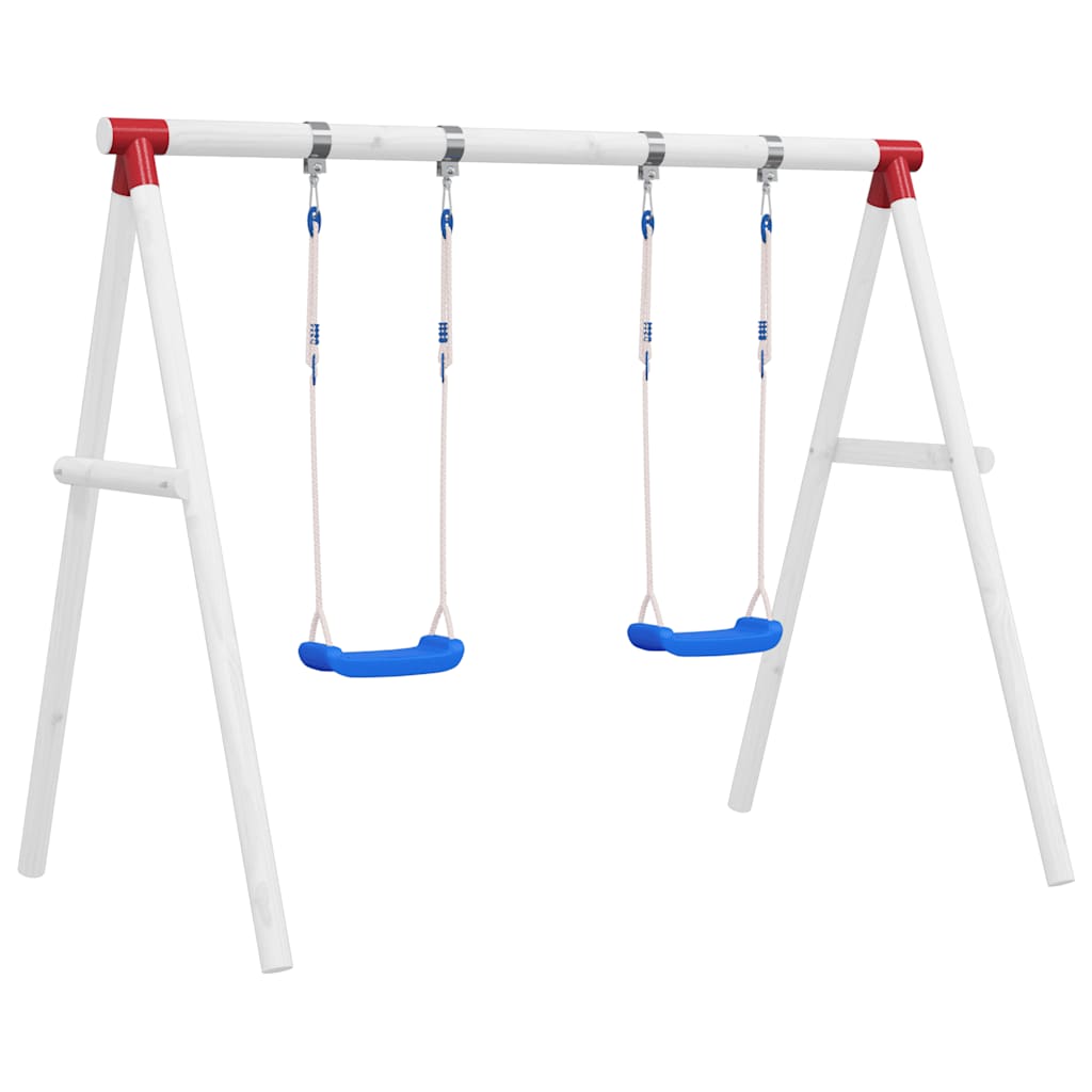 Vidaxl Swings Ensemble avec 2 sièges 38x16 cm Bleu en polyéthylène