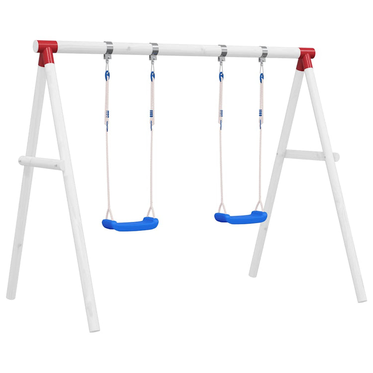 Vidaxl Swings Ensemble avec 2 sièges 38x16 cm Bleu en polyéthylène
