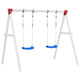 Vidaxl Swings Ensemble avec 2 sièges 38x16 cm Bleu en polyéthylène