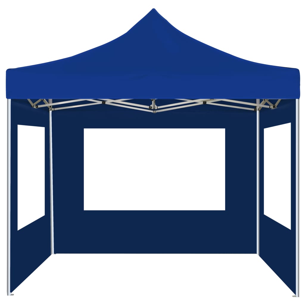 Vidaxl PartyTent pliable avec des murs en aluminium 2x2 m bleu