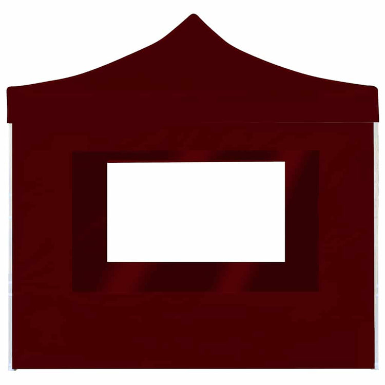 Vidaxl PartyTent pliable avec des murs 2x2 m en aluminium Bourgogne rouge