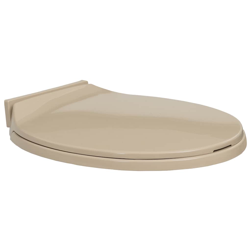 Vidaxl Sage de toilette Soft-Close Oval Beige