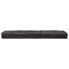 Coussin de plancher de palette vidaxl 120x40x7 cm en coton noir