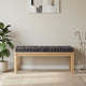 Coussin de plancher de palette vidaxl 120x40x7 cm anthracite de coton