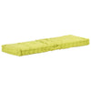 Coussin de plancher de palette vidaxl 120x40x7 cm vert coton