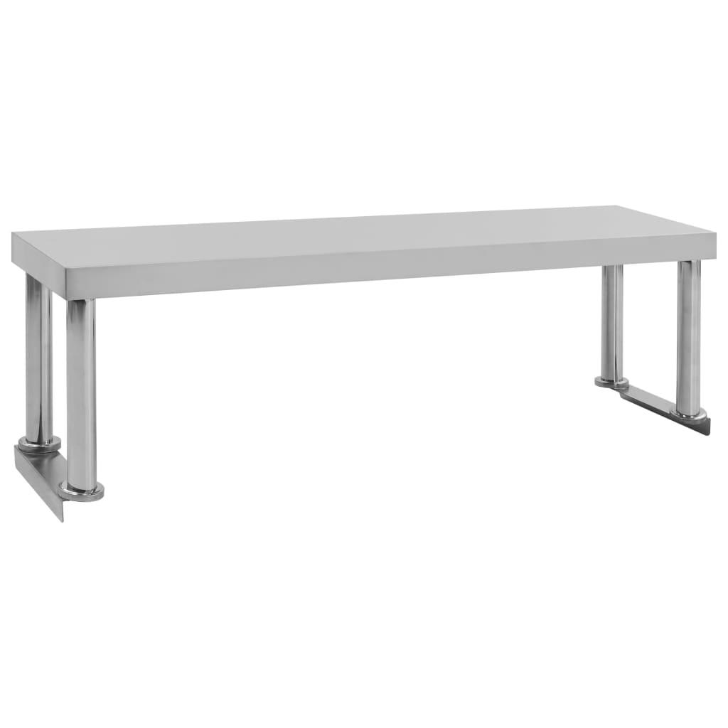 AUGMENTATION VIDAXL POUR LE Tableau de travail 120x30x35 cm en acier inoxydable