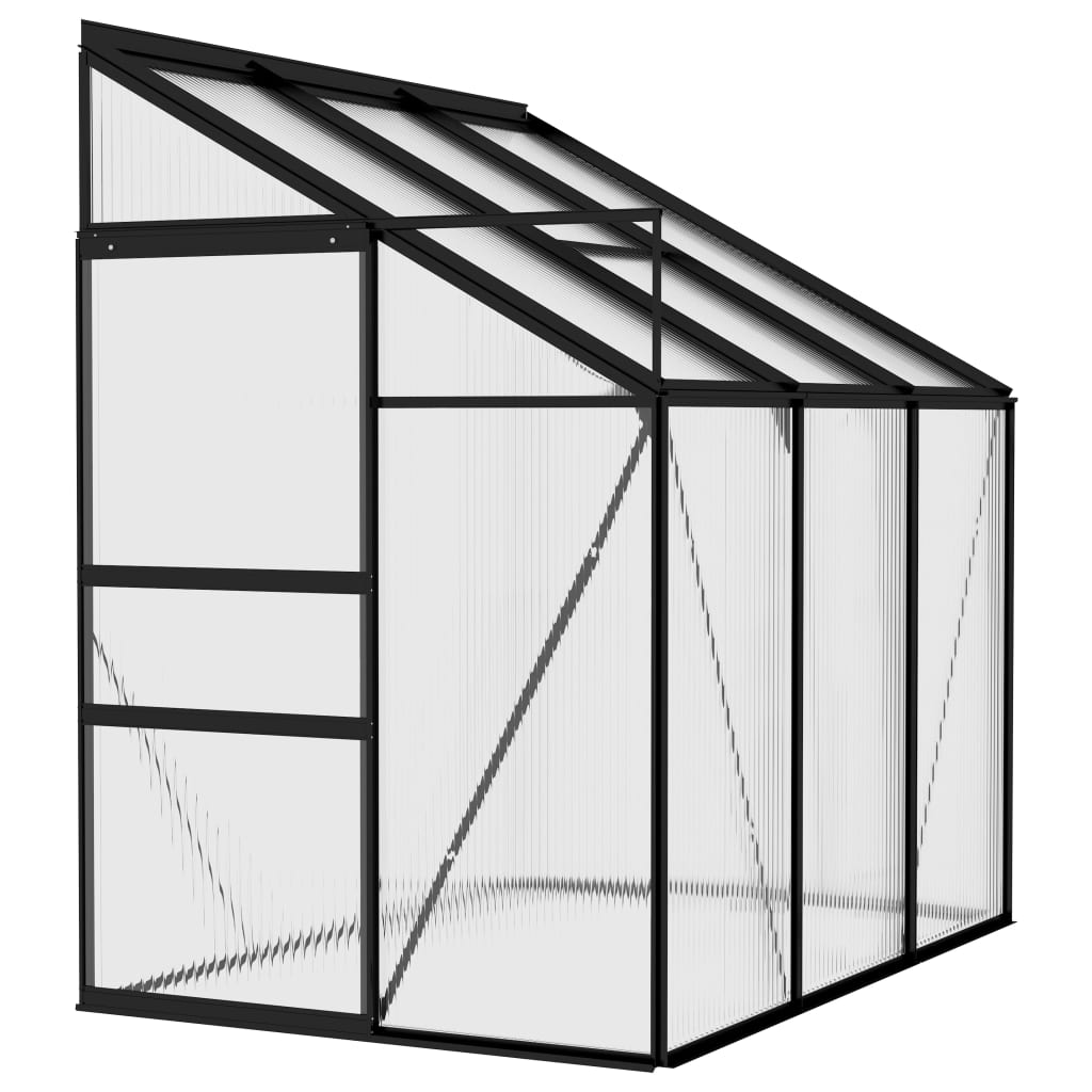 Vidaxl Greenhouse 3,8 m³ Aluminium anthracite -colored