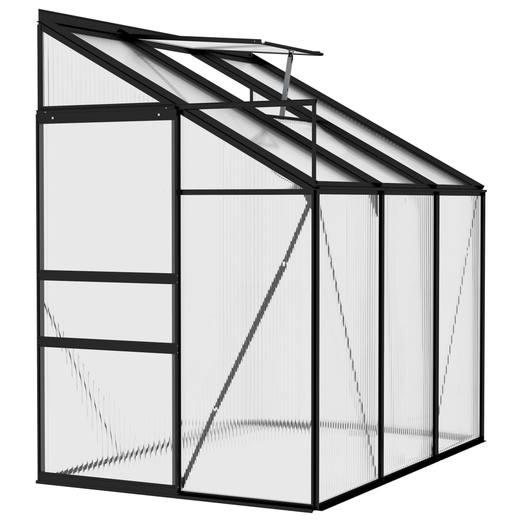 Vidaxl Greenhouse 3,8 m³ Aluminium anthracite -colored