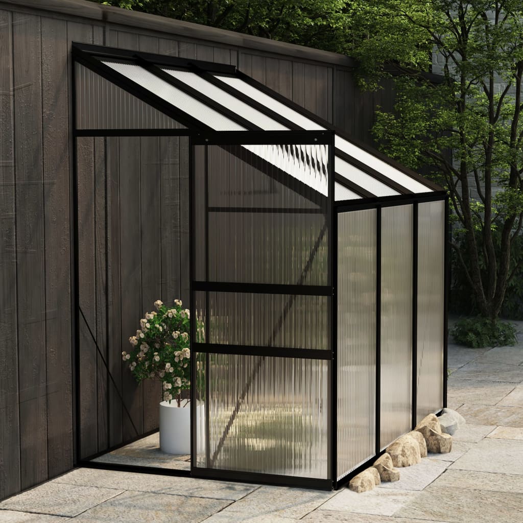 Vidaxl Greenhouse 3,8 m³ Aluminium anthracite -colored