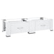 Vidaxl lavage de lavage de moucheur Hoger double avec tiroirs blancs