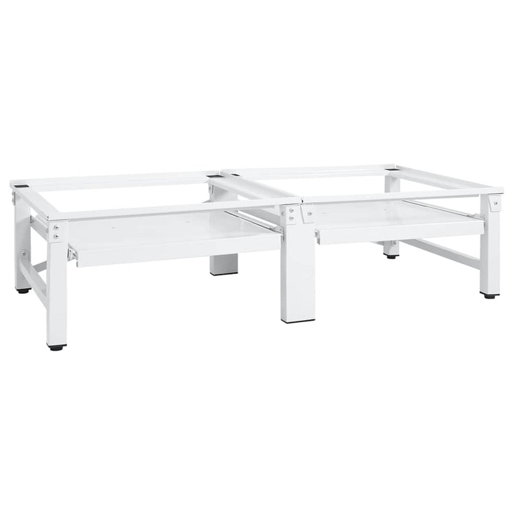 Vidaxl Washing Machinery sèche-linge avec étagères extensibles blancs