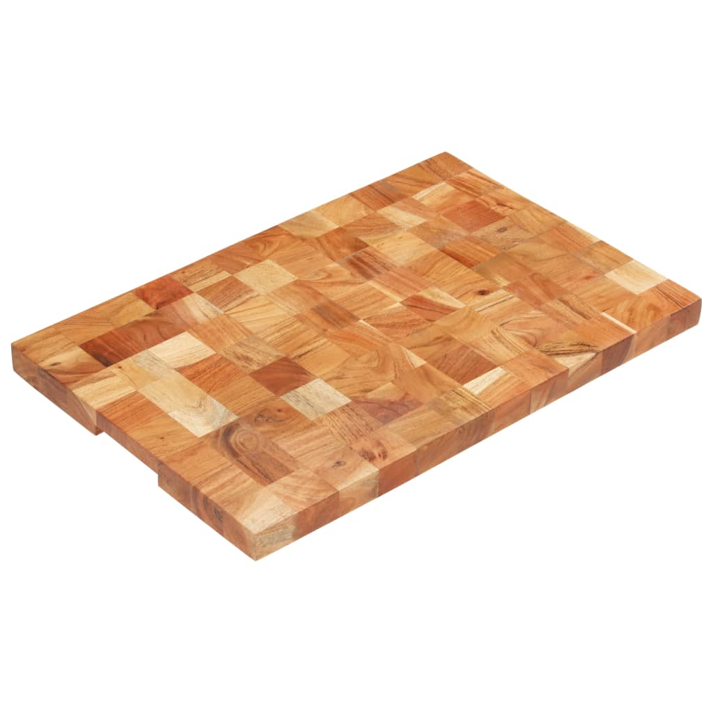 Vidaxl hakblok 60x40x3,8 cm acaciahout solide