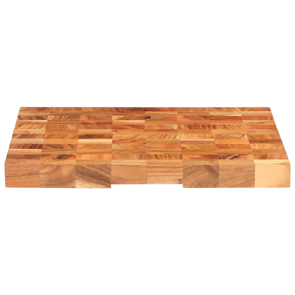 Vidaxl hakblok 60x40x3,8 cm acaciahout solide