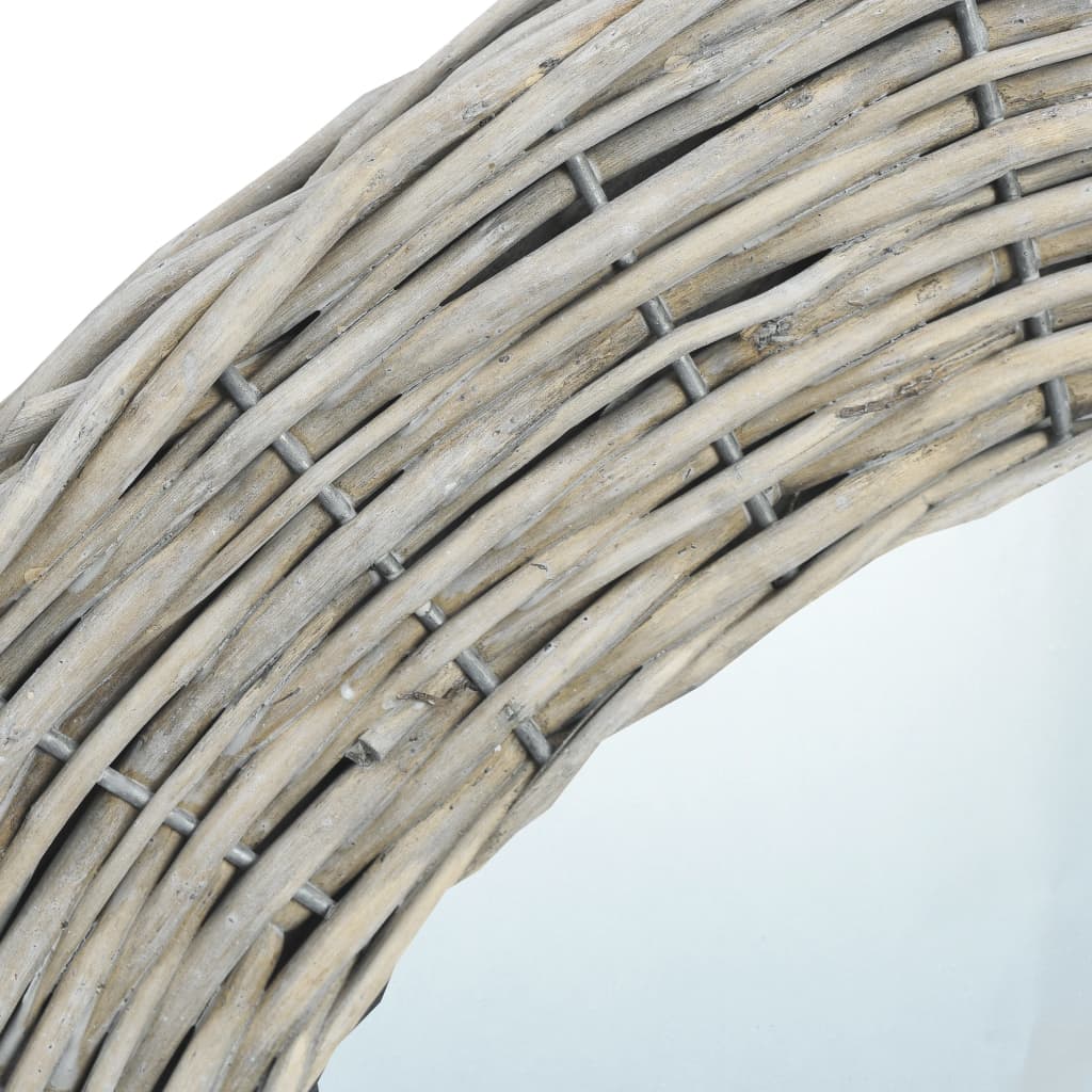 Miroir Vidaxl 80 cm en osier