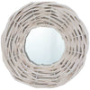 Vidaxl miroirs 3 st 15 cm en osier blanc