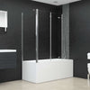Vidaxl Bath Mury 120x69x130 cm Verre durci