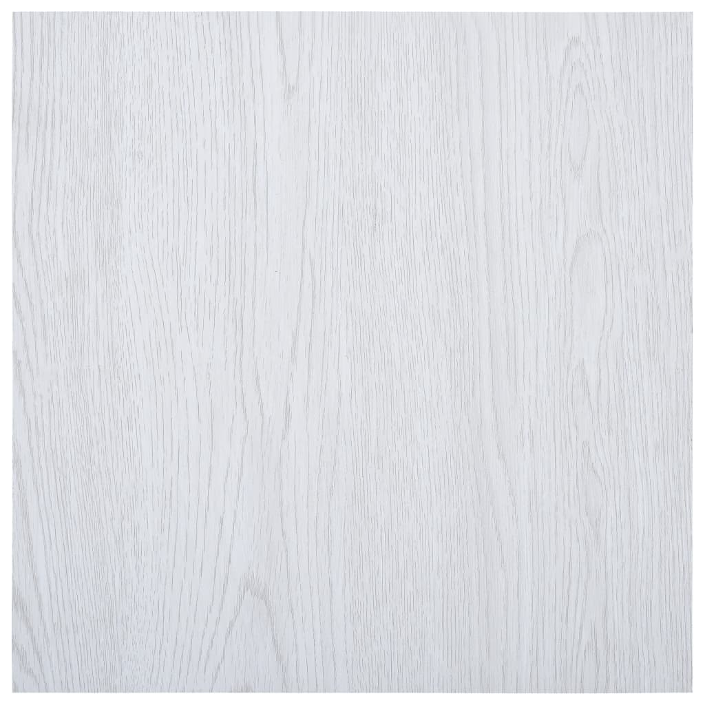 Planchers vidaxl auto-adhésif 5,11 m² PVC blanc